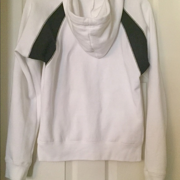 Victoria’s Secret PINK Funnel Neck Hoodie White S - Picture 4 of 7